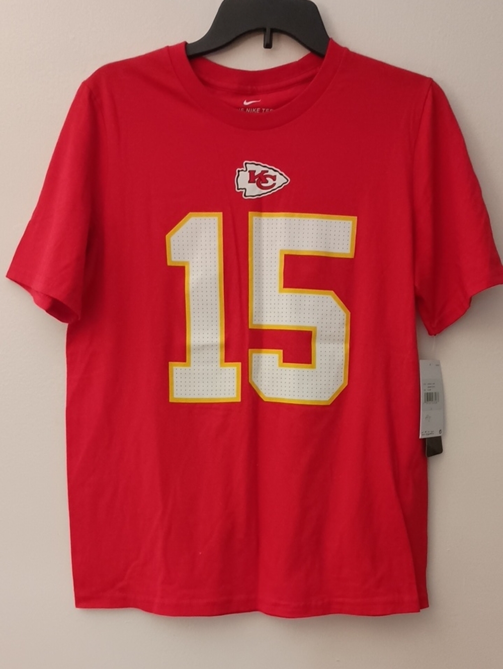 Nike Red Chiefs #15 Short Sleeve Tee with White & Gold Accents